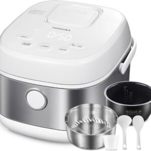 Weekly Specials RM29.90:TOSHIBA Induction Heating Rice Cooker - Low Carb, Low Sugar, Digital Steamer, 5.5 Cups (Uncooked), 8 Cooking Functions, 24H Timer & Auto Keep Warm